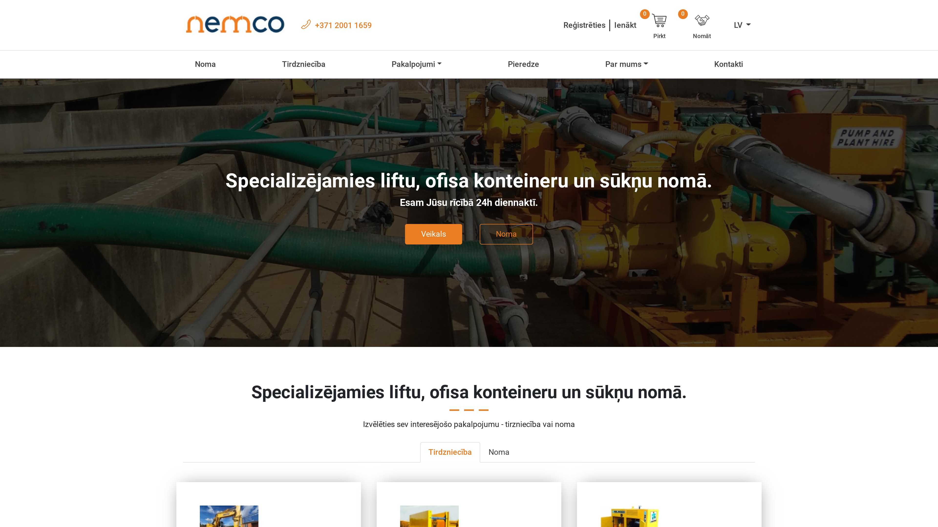 E-veikala izstrāde: Nemco