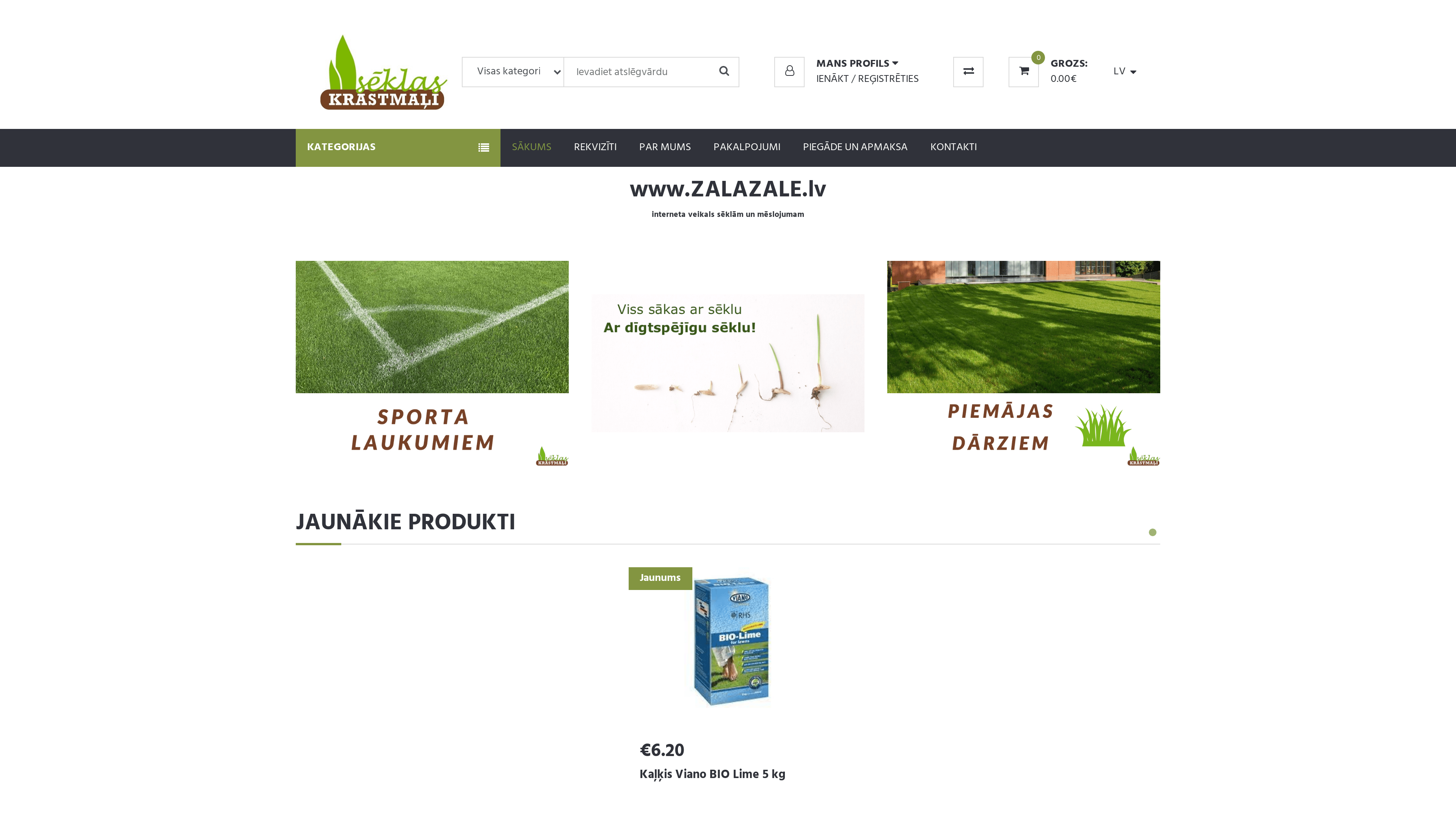 E-veikala izstrāde: Zaļa Zāle